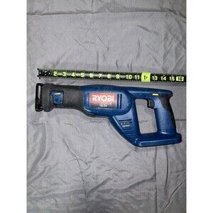 Ryobi 18V Battery Reciprocating Saw Blue Black Centered Blade 16" x 3" x 8"